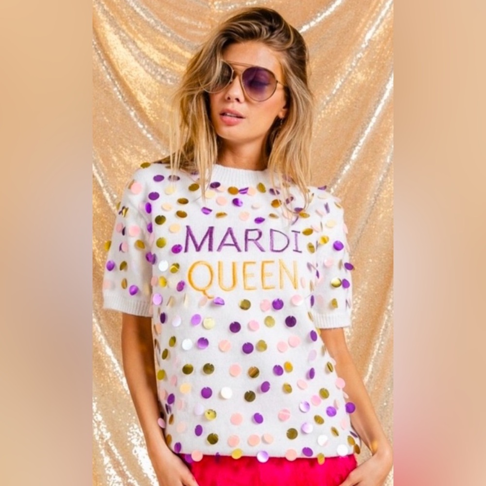 Women’s Mardi Gras Sweater BiBi M